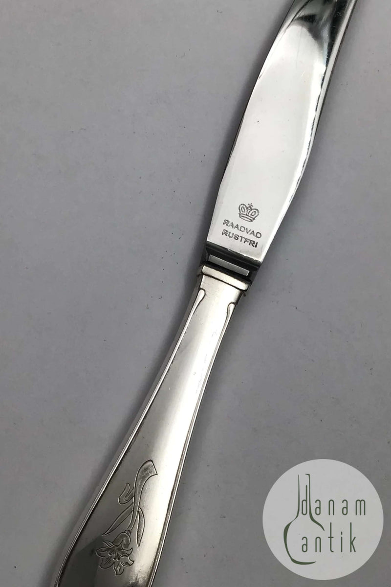 Hans Hansen Sølv / Sterling Sølv Arvesølv No 10. Frokostkniv