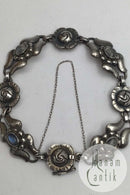 Georg Jensen Sterling Sølv Armlænke No. 18 Månesten