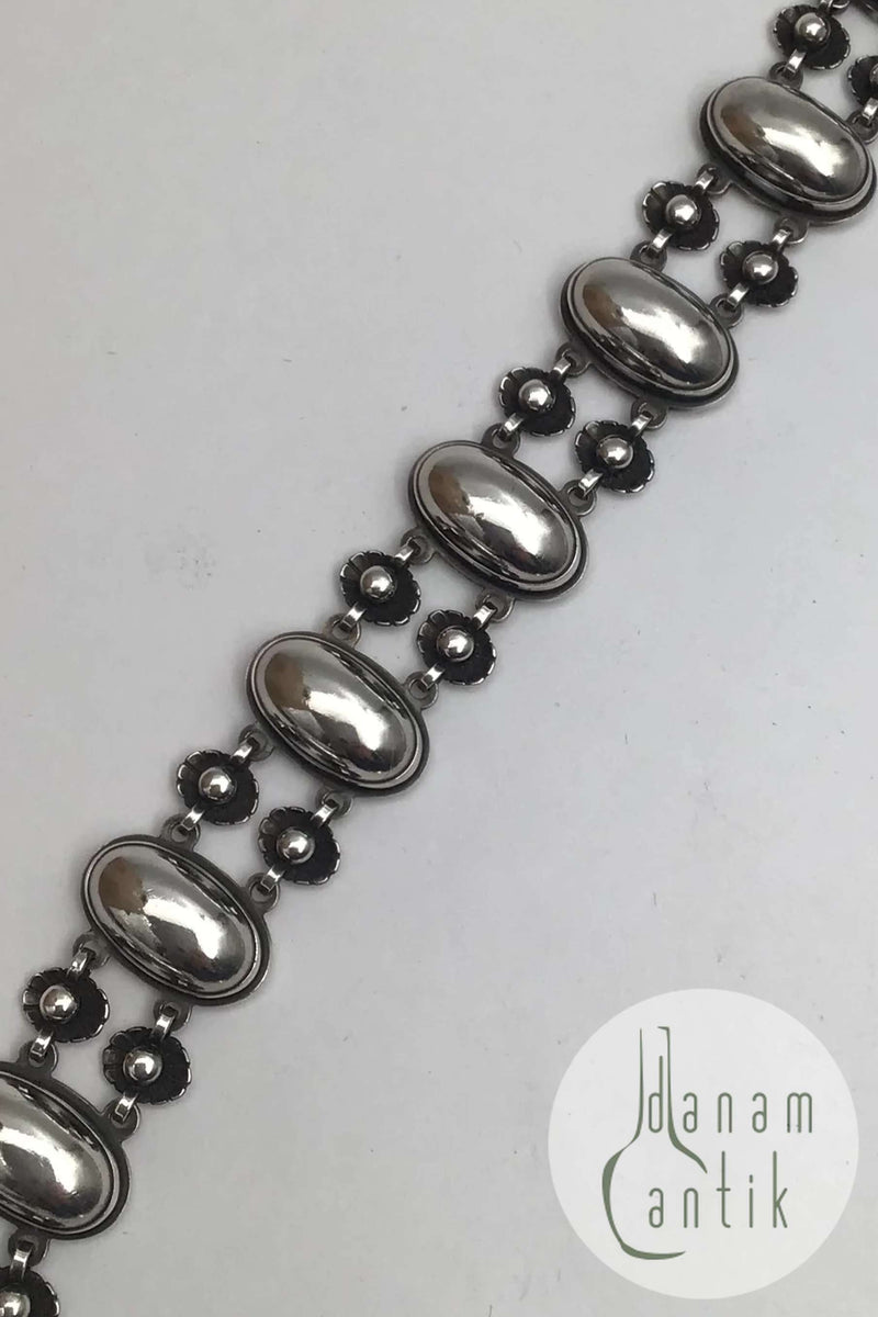 Georg Jensen Sterling Sølv Armlænke No. 63 Henry Pilstrup