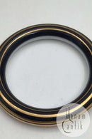 Royal Copenhagen Porcelæn Armring Sort / Guld