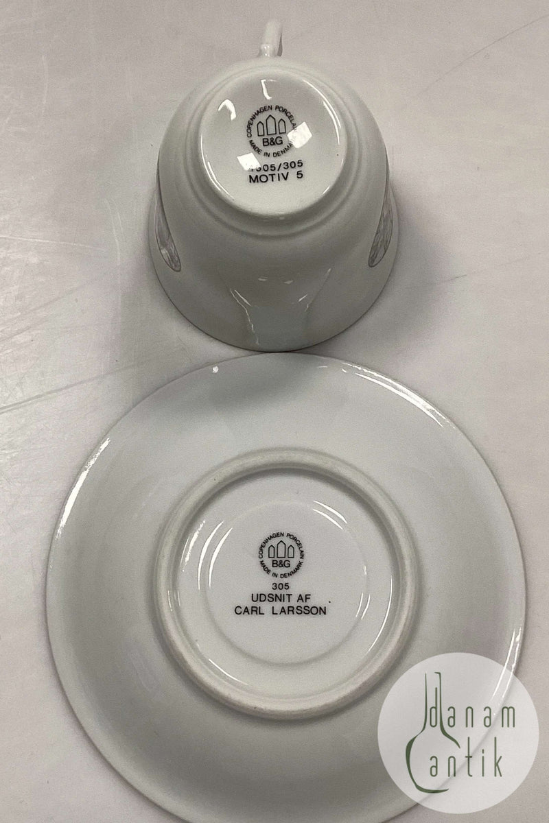 Bing og Grøndahl Carl Larsson Kaffekop og underkop No. 4505 / 305 Motiv 5