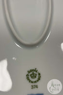 Royal Copenhagen Liselund Mørkeblå Ovalt fad No 374