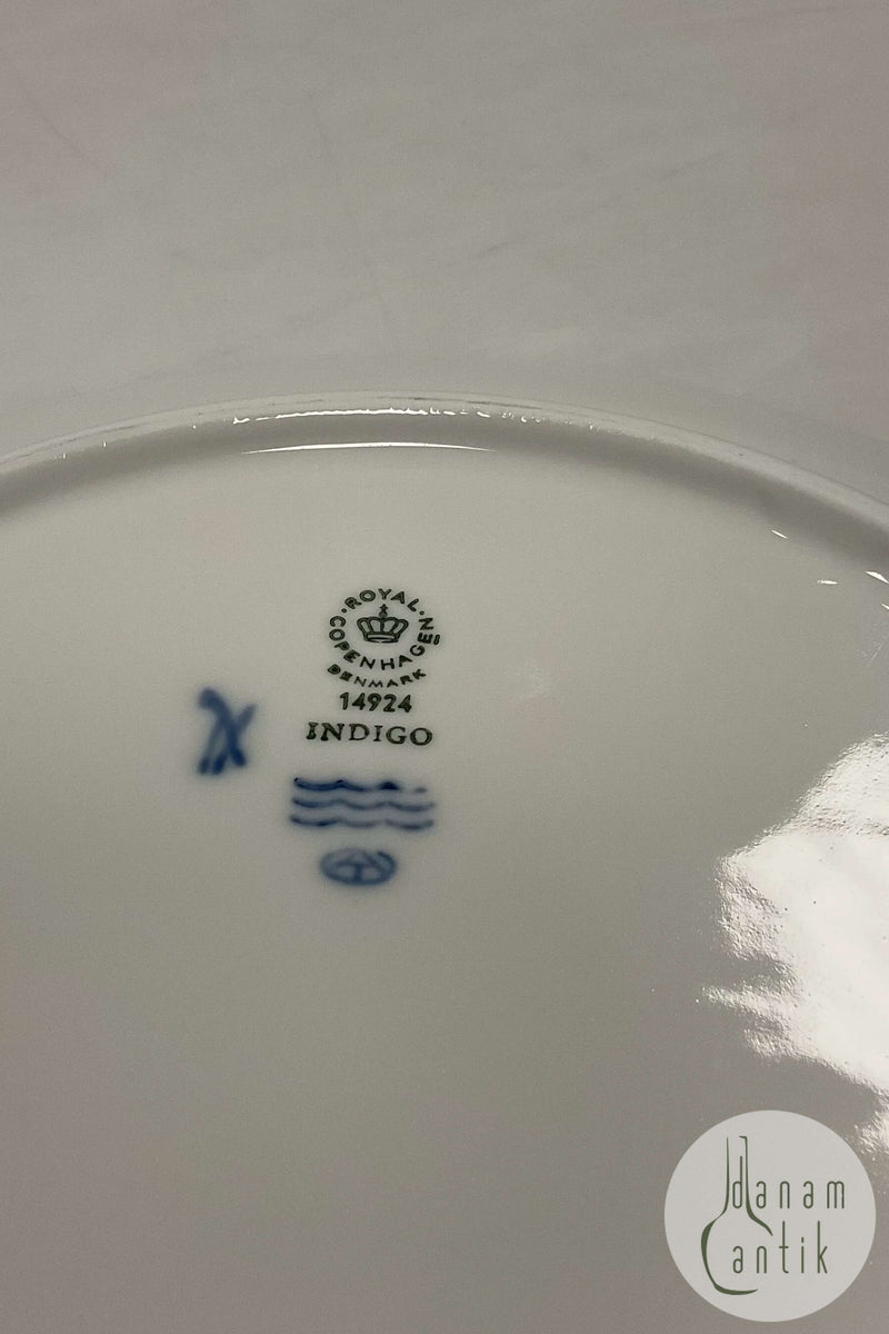 Royal Copenhagen Indigo Spisetallerken No 14924