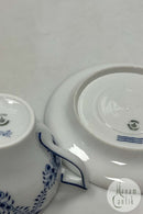 Royal Copenhagen Musselmalet Dronning Louise Kaffekop og underkop