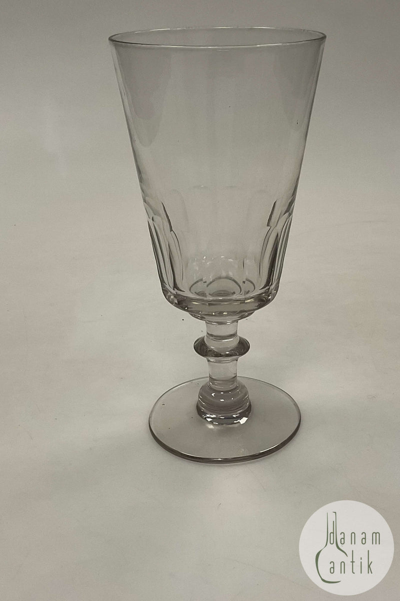 Holmegaard Wellington Porterglas halvt facetteret