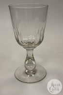 Holmegaard Edward Store Rødvinsglas Olivenslebet med Balusterstilk