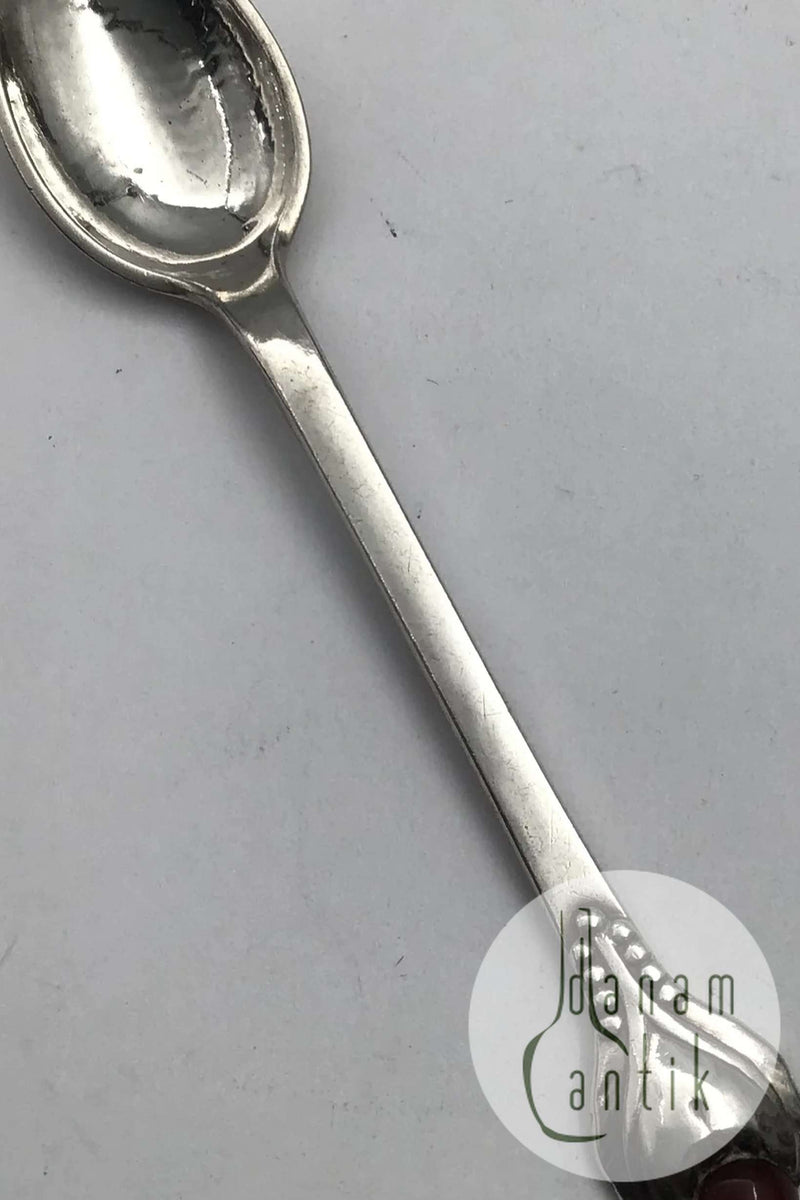 Evald Nielsen Sølv No 3 Kaffeske (Karneol)