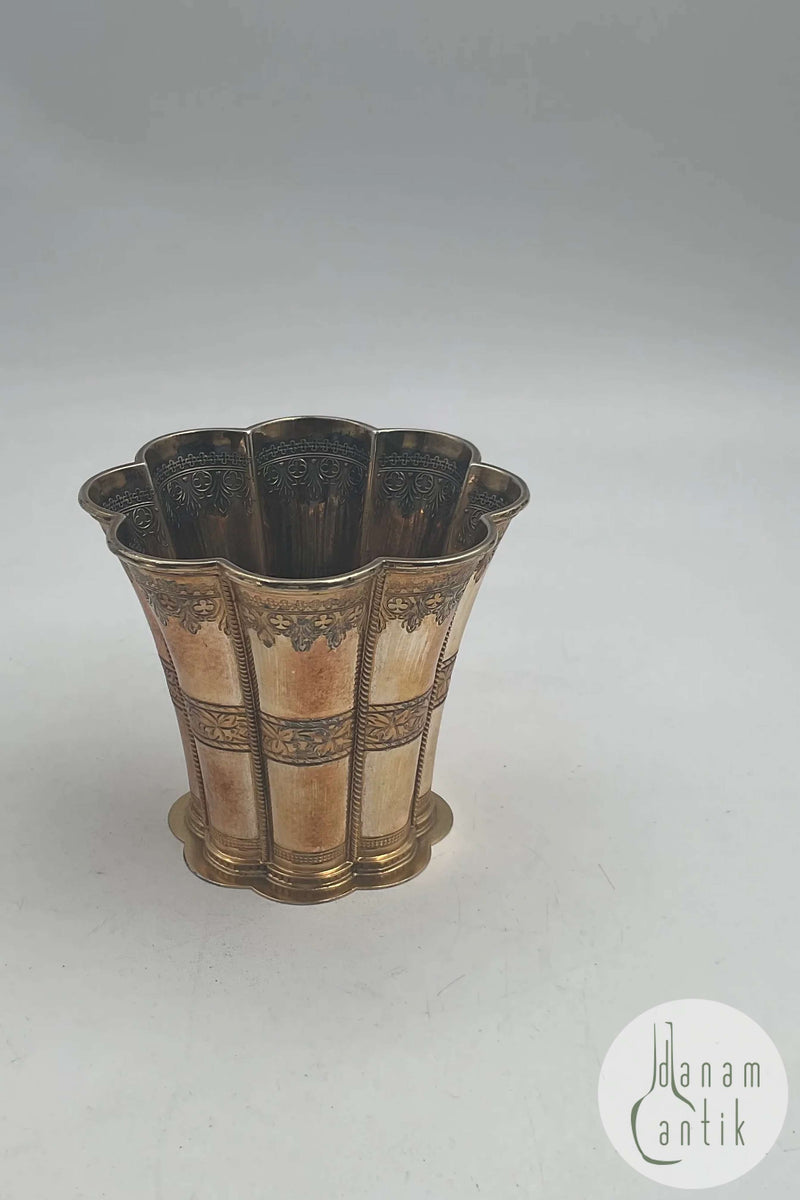 A. Michelsen Sterling Sølv Margrethe Bæger forgyldt