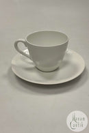 Royal Copenhagen Salto White dinnerware Coffee cup and saucer