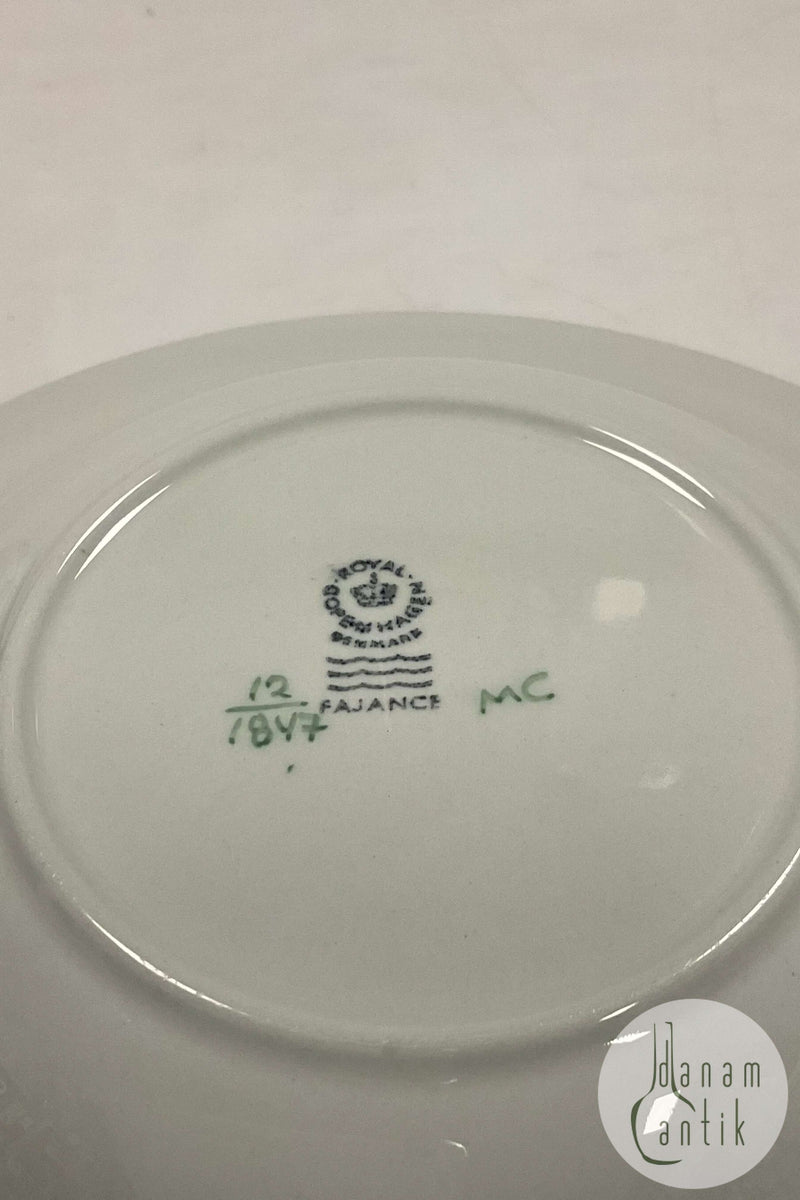 Royal Copenhagen Grøn Tranquebar Dyb Tallerken No 1847