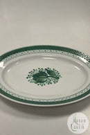 Royal Copenhagen Grøn Tranquebar Ovalt Fad No. 928
