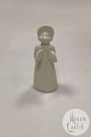 Aluminia Blanc de Chine Engel med horn Figur