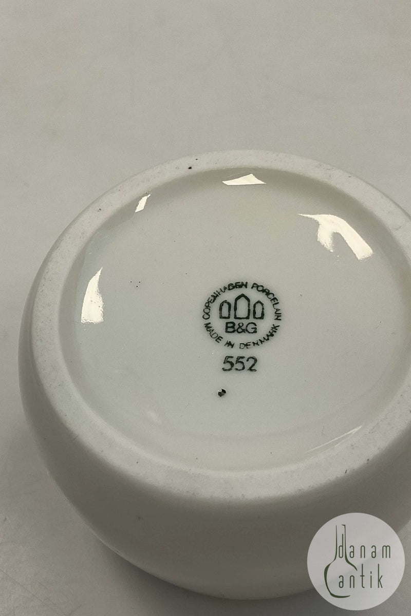 Bing og Grøndahl Henning Koppel Hvid Lille Marmelade eller Sukkerskål No 552