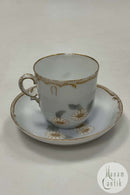 Tidlig Royal Copenhagen Art Nouveau Kop og underkop No 1