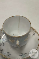 Tidlig Royal Copenhagen Art Nouveau Kop og underkop No 9