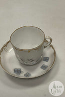 Tidlig Royal Copenhagen Art Nouveau Kop og underkop No 10