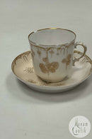 Tidlig Royal Copenhagen Art Nouveau Kop og underkop No 13