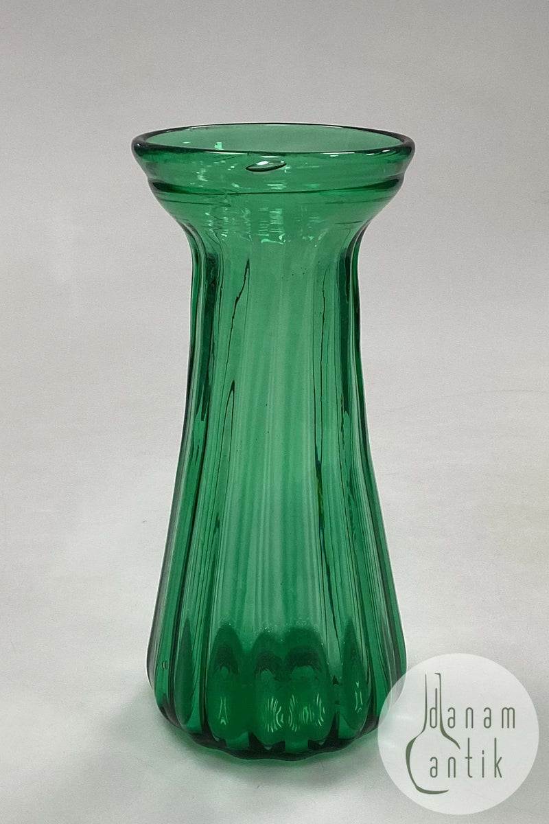 Flaskegrøn Blomsterløg Vase Holmegaard / Kastrup / Fyens Glasværk