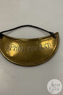 Antik Dansk Brandmandsskilt Sprøitemand