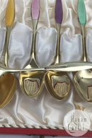 Frigast Sterling Sølv/Emalje Moccaskeer Forgyldt(6)