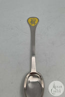 Hans Hansen Sterling Sølv Årsske 1984. Med Hjerte i gul emalje