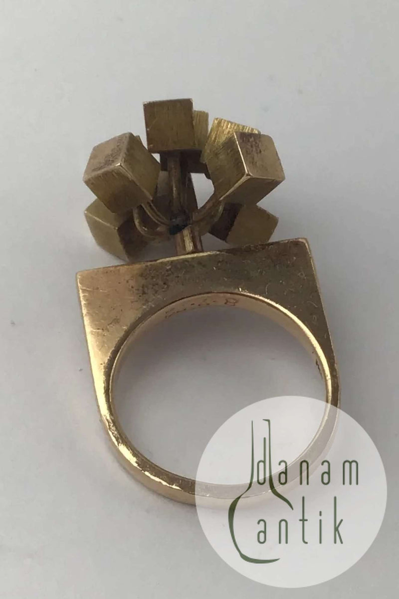 Hans Hansen 14 Kt Guld Ring Moderne