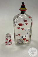 Holmegaard Jacob Bang Kantineflaske med 1 glas Hjerter