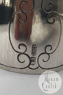 C. V. Hilstrøm Sølv Servietring med Rav