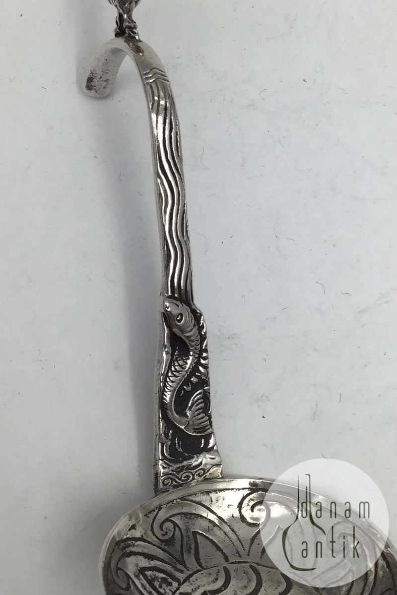 Dansk ? Sølv Ornamental Ske