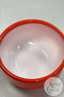 Holmegaard Palet Stor orangerød Glasskål