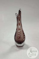 Holmegaard Duckling / Næb-Vase med mørkelilla guirlander