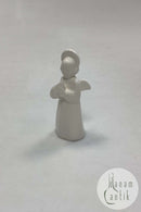 Royal Copenhagen Blanc de Chine figur Engel med bækkener