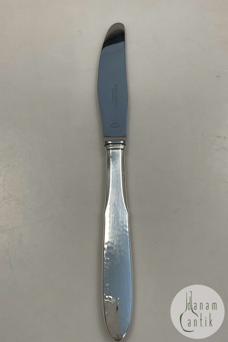 Georg Jensen Sølvplet Mermaid Spisekniv med langt skaft