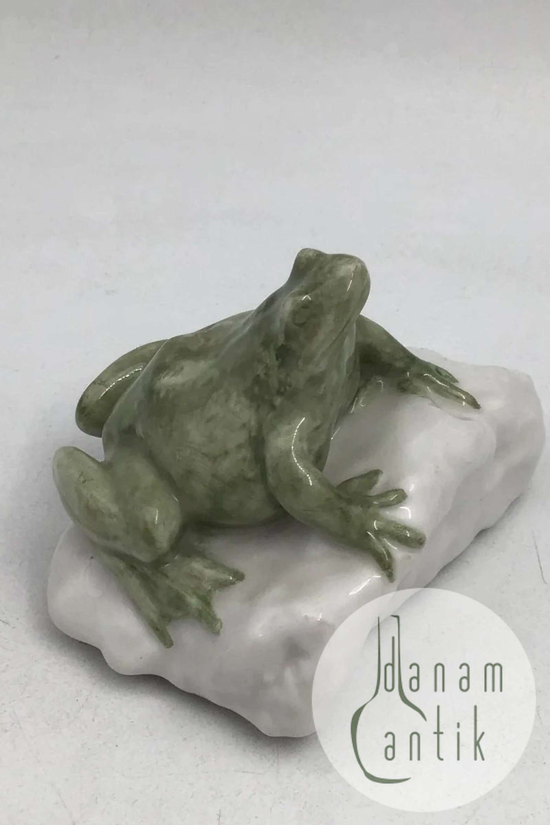 Royal Copenhagen Art Nouveau Brevvægt Frø No. 447 C. Frederik Ludvigsen