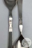 Georg Jensen Sterling Sølv / Stål Antik Salatsæt No. 132