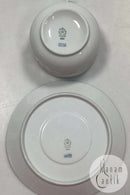 Royal Copenhagen Hvid Vifte Tekop med Underkop No. 84/11554