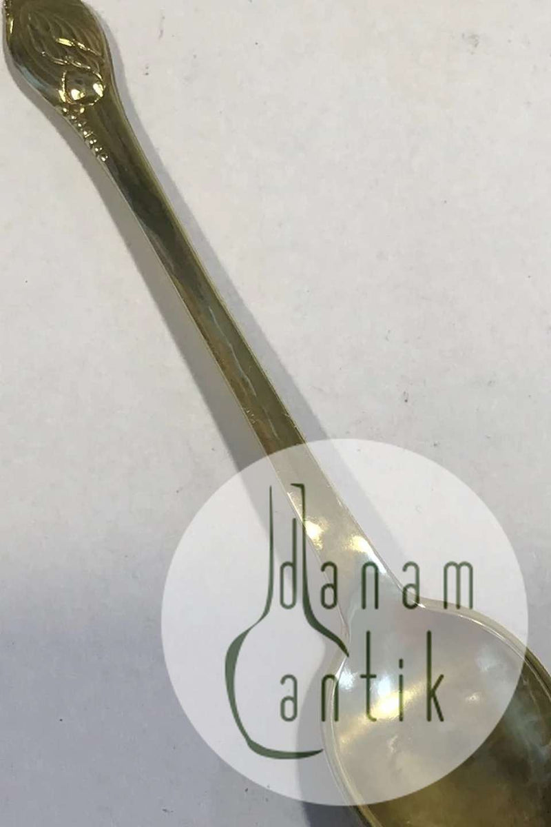 Evald Nielsen No 10 Sølv Kaffeske, forgyldt