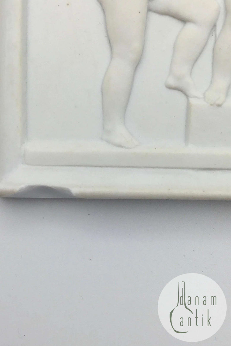 Royal Copenhagen Biscuit Platte Biscuit Spillende Engle No 87