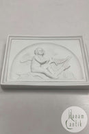 Royal Copenhagen Porcelæn Biscuit Platte "Amor Virker et Net" No 82