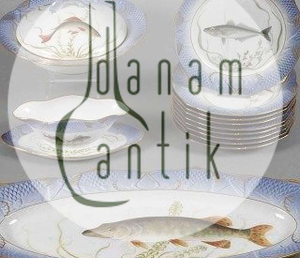 ロイヤルコペンハーゲン ブルーフィッシュセット 8人用 プレート