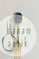 A. Michelsen 1987 Julegaffel Forgyldt Sterling Sølv med emalje