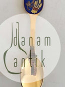 A. Michelsen 1985 Juleske Forgyldt Sterling Sølv med emalje