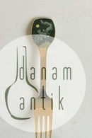 A. Michelsen 1983 Julegaffel Forgyldt Sterling Sølv med emalje