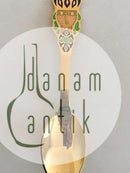 A. Michelsen 1982 Juleske Forgyldt Sterling Sølv med emalje