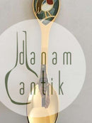 A. Michelsen 1981 Juleske Forgyldt Sterling Sølv med emalje