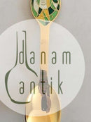 A. Michelsen 1980 Juleske Forgyldt Sterling Sølv med Emalje