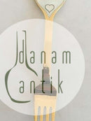 A. Michelsen Christmas Fork 1978 Gilded Sterling Silver with Enamel