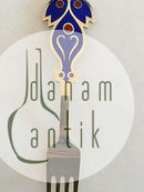 A. Michelsen Christmas Fork 1974 Gilded Sterling Silver with Enamel