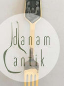 A. Michelsen 1973 Julegaffel Forgyldt Sterling Sølv med Emalje