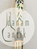 A. Michelsen 1970 Julegaffel Forgyldt Sterling Sølv med Emalje